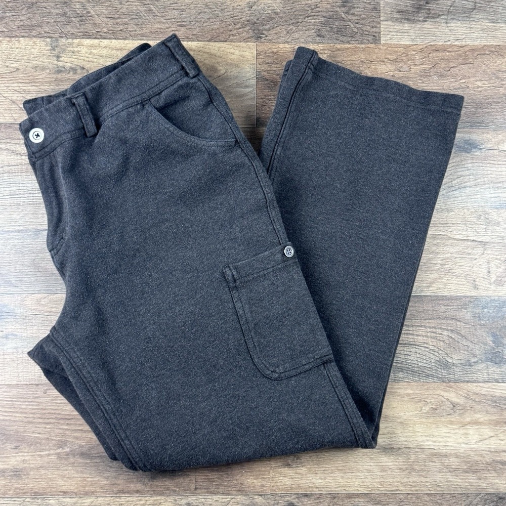 Duluth Trading Company Gray Knit Cargo Pants Size 12 X 31 Women's